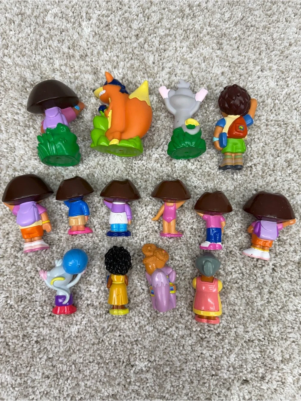 Mixed Random Lot of Dora the Explorer Action Figures Cake Toppers Collectables